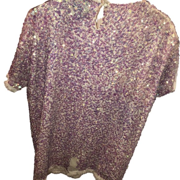 Gryphon New York Lavender purple sequin top Taylor Swift Concert Barbie … - Picture 5 of 6